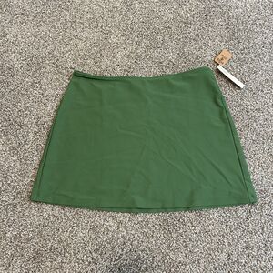 NWT PINK Victoria's Secret Womens Swim Skirt Size Medium Green Cover Up